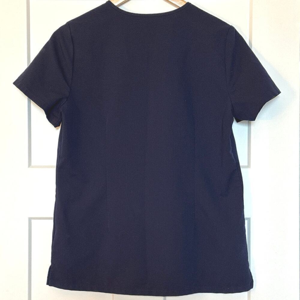 Figs Scrub Top Casma 3 Picket Navy Blue Women’s S Style # FW1100 - Picture 3 of 7